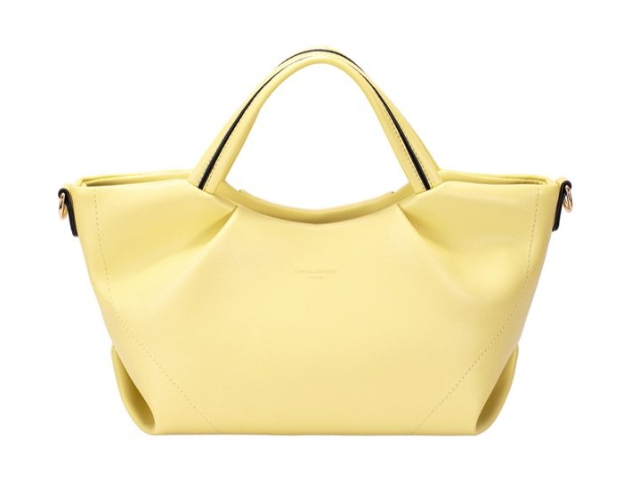 Sac à main jaune pastel David Jones